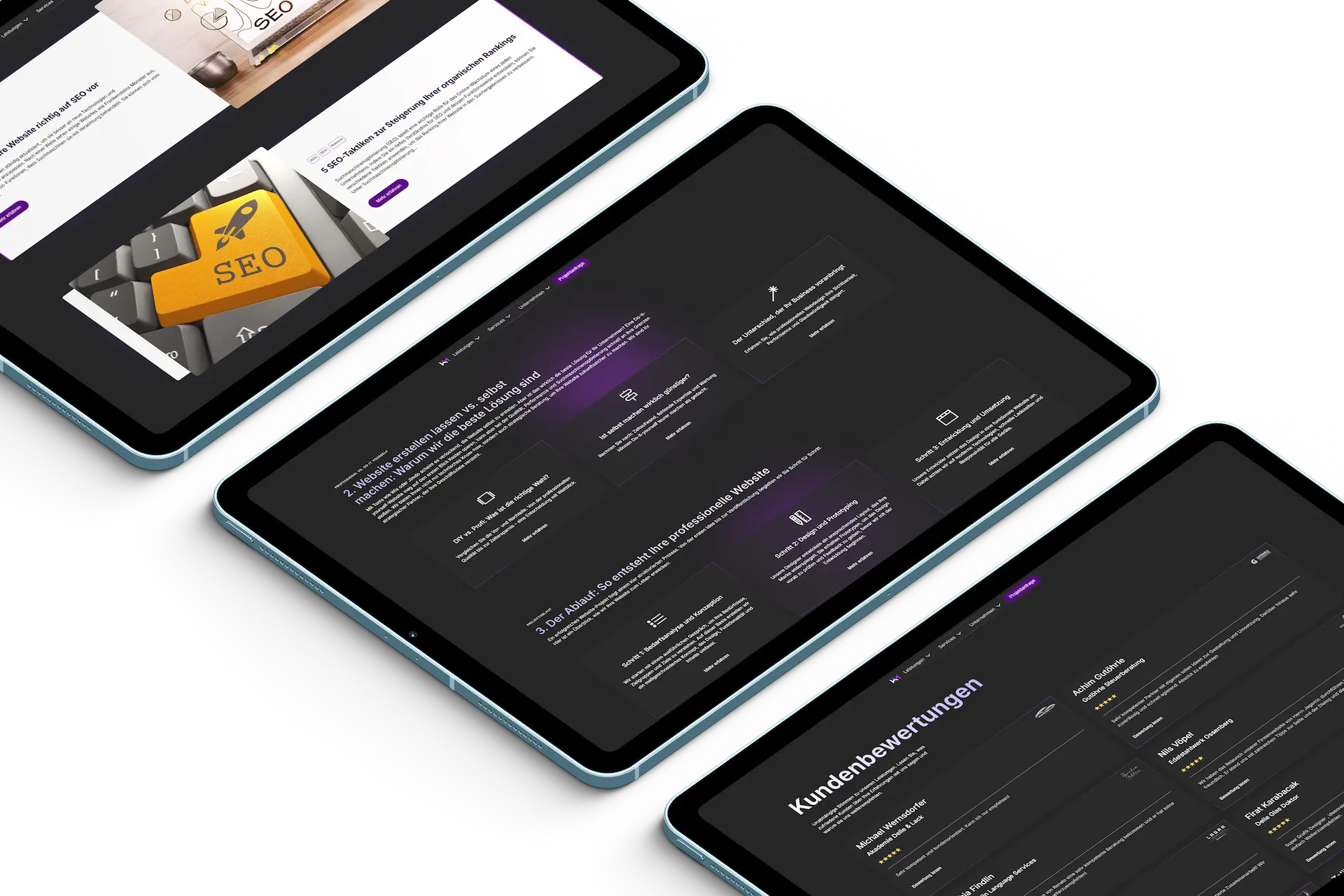 Webdesigner Mosbach iPad Mockups
